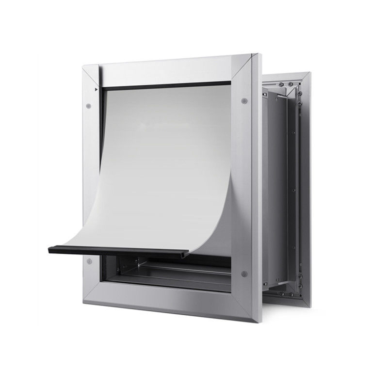 ISO9001 PET Porte sécurisée en aluminium PET Fermeture à quatre voies Fermeture à clé magnétique Porte de chien
