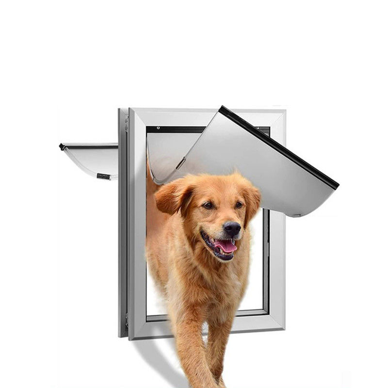 ISO9001 PET Porte sécurisée en aluminium PET Fermeture à quatre voies Fermeture à clé magnétique Porte de chien