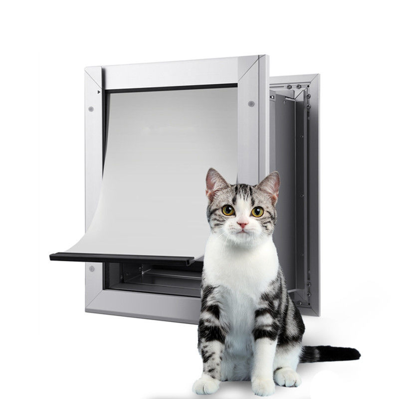 ISO9001 PET Porte sécurisée en aluminium PET Fermeture à quatre voies Fermeture à clé magnétique Porte de chien