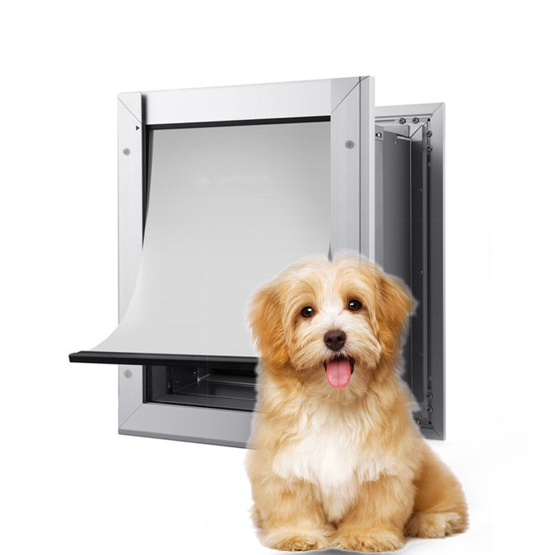 ISO9001 PET Porte sécurisée en aluminium PET Fermeture à quatre voies Fermeture à clé magnétique Porte de chien