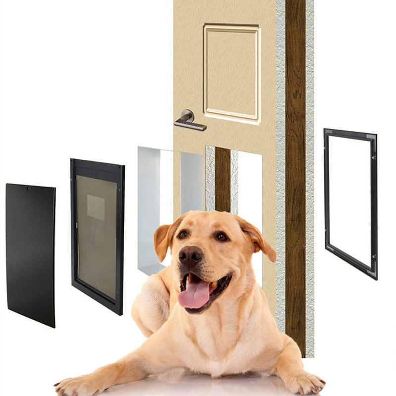 ISO9001 PET Porte sécurisée en aluminium PET Fermeture à quatre voies Fermeture à clé magnétique Porte de chien